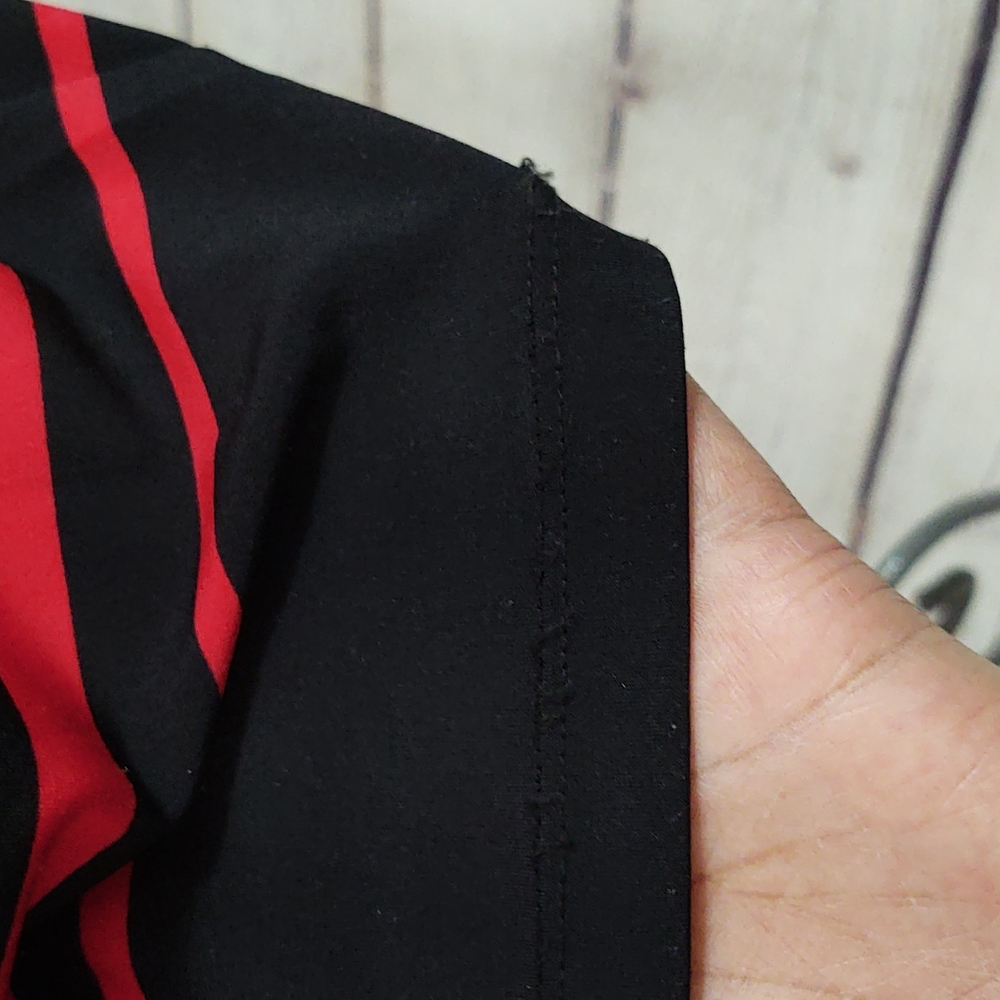 Liz Claiborn Black, Red and White 3/4 Sleeve Shift Dress - Picture 11 of 11